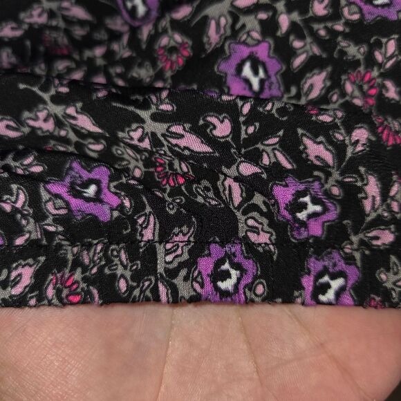 Lane Bryant Floral Relaxed Blouson-Sleeve Banded-Bottom Top Blouse 18/20 - Picture 7 of 10